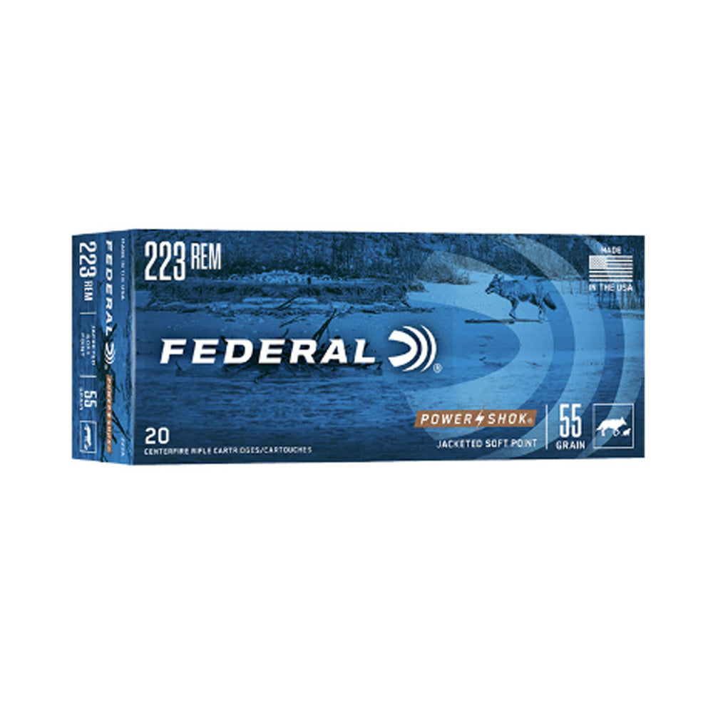 Federal 223 Rem 55gr SP POWER-SHOK