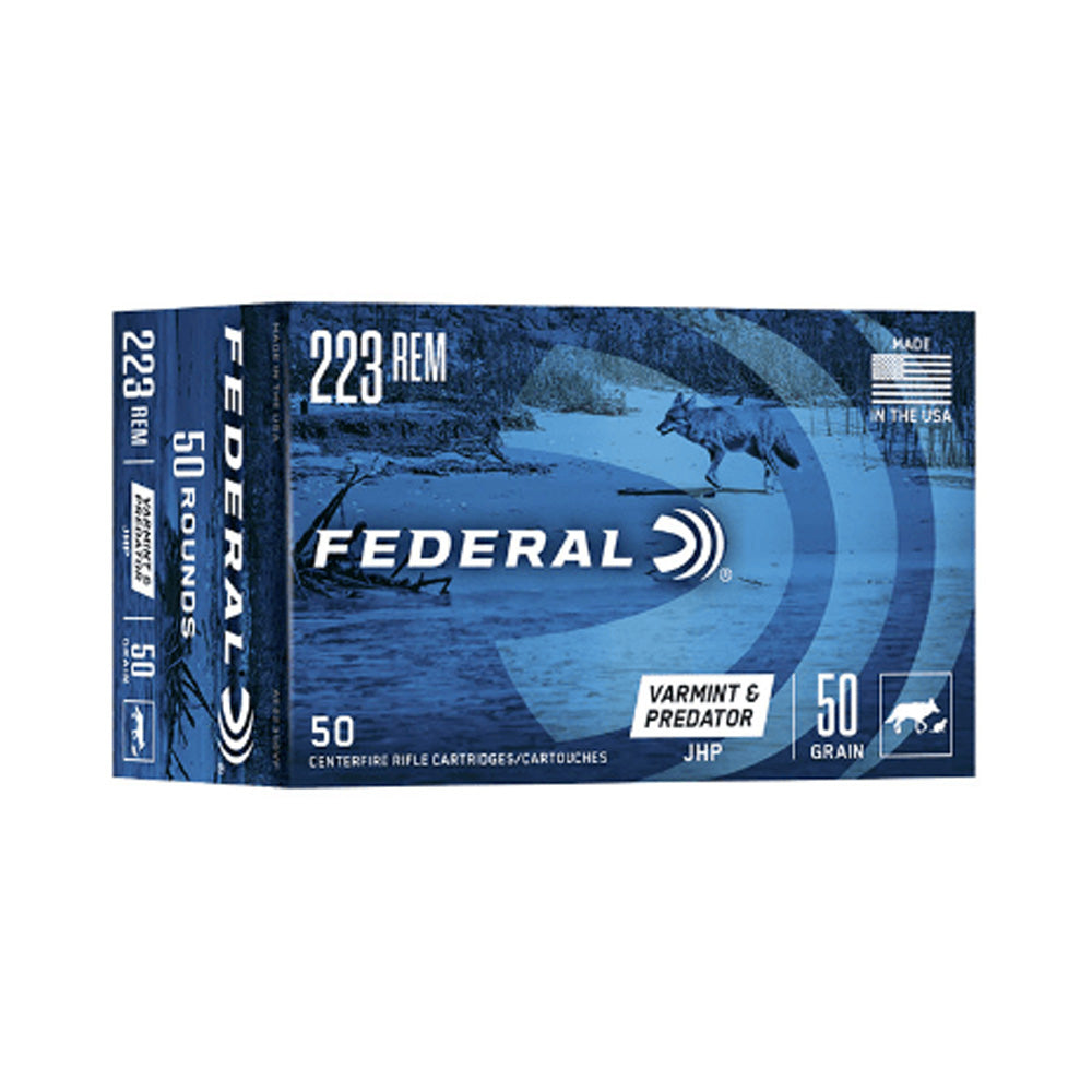 Federal 223 50gr JHP AE VARMINT 50 PK