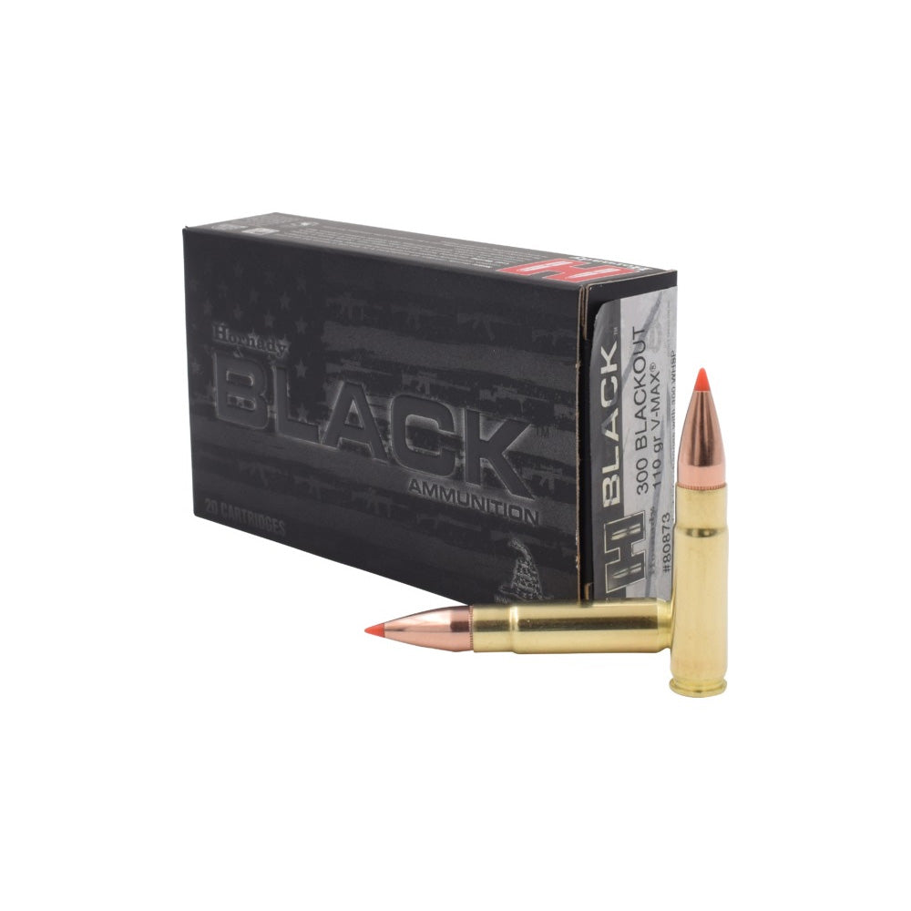 Hornady 300 BLACKOUT 110GR V-MAX BLACK