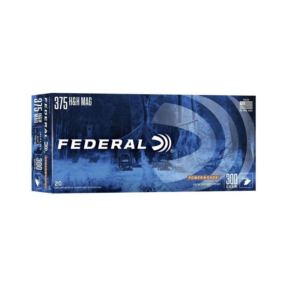 Federal 375 H&H 300gr SP POWER-SHOK