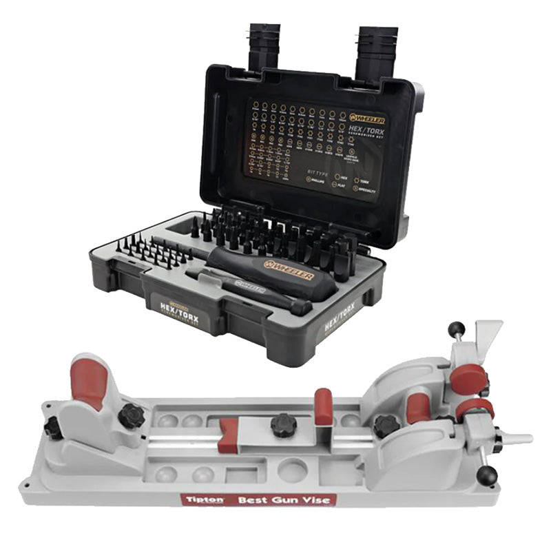 Best Gun Vise + 65 Piece Screwdriver Set Combo