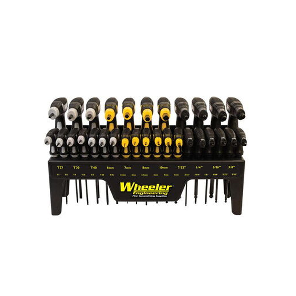 Wheeler Gunsmithing SAE / Metric Hex & Torx P-Handle 30 Piece Set