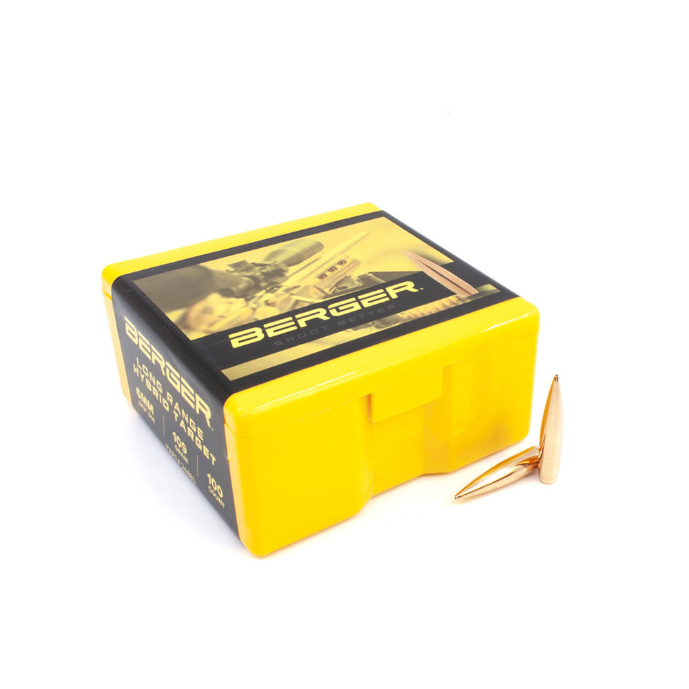 Berger 6mm LR Hybrid Target 109gr Projectiles