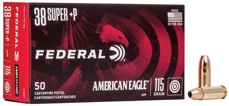 Federal 38 SUPER 115GR HP AMERICAN EAGLE