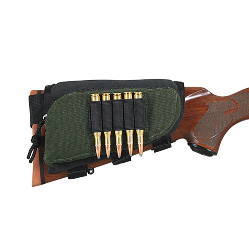 Allen Butt Stock Rifle Shell Holder Velcro W/Zip Pocket