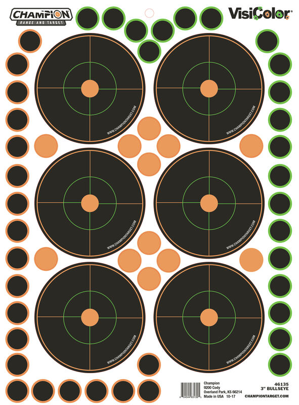 visicolor-adhesive-bullseye-target-2"-5 Pack + Patches-