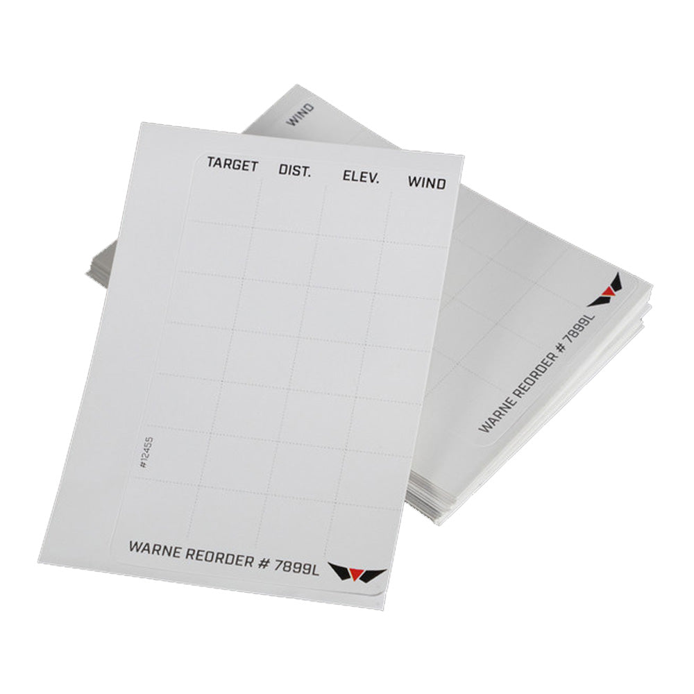 Warne Data Card Label Refills