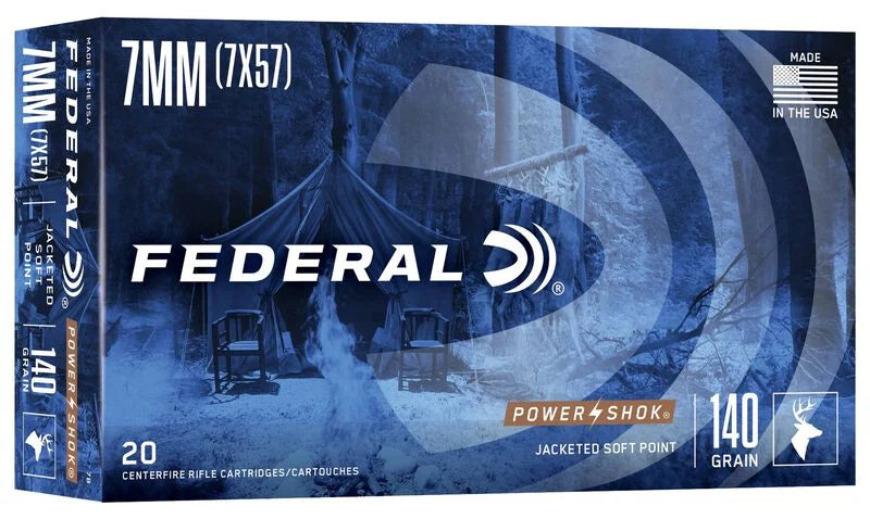 Federal 7MM MAUSER 140gr SP POWER-SHOK