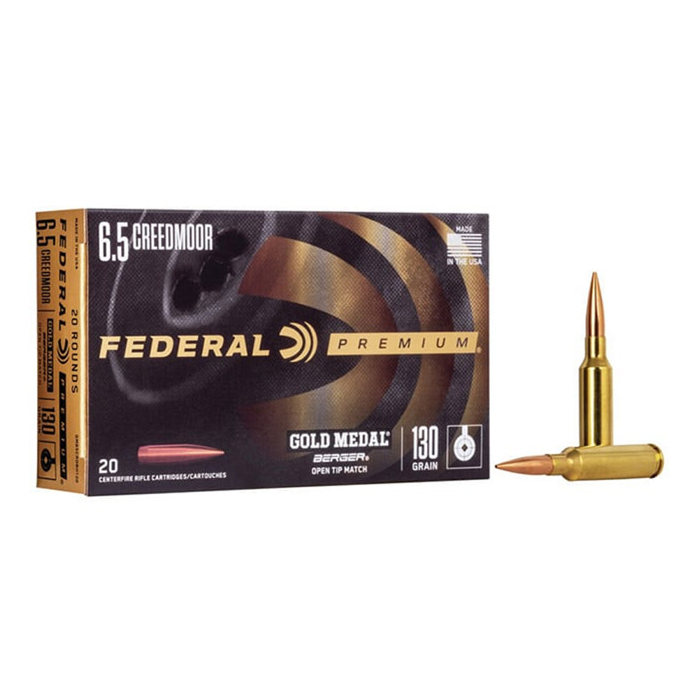 Federal 6.5 CREEDMOOR 130gr BERGER VLD GOLD MEDAL