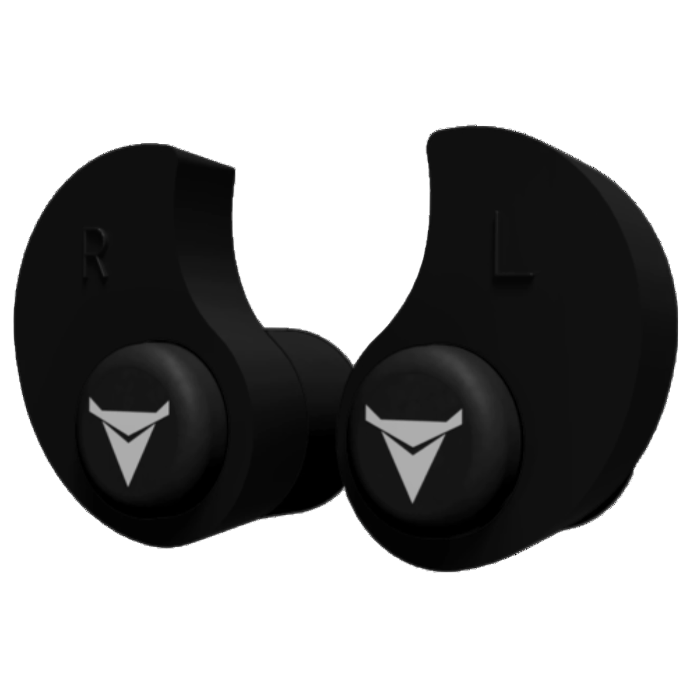 Decibullz Custom Molded Earplugs Black