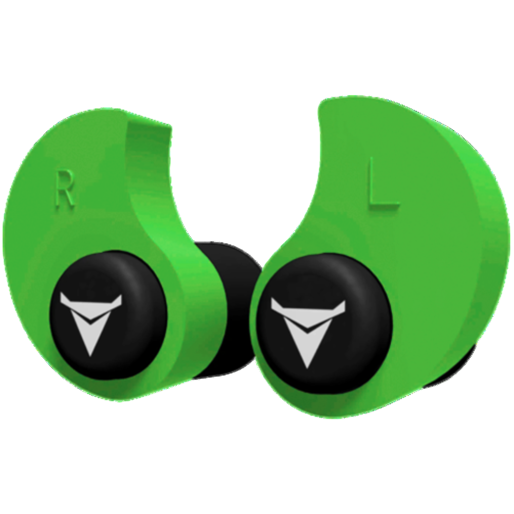 Decibullz Custom Molded Earplugs Green