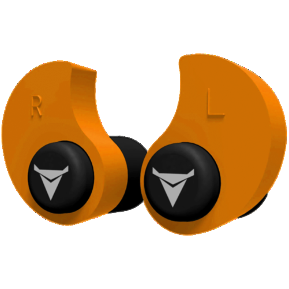 Decibullz Custom Molded Earplugs Orange