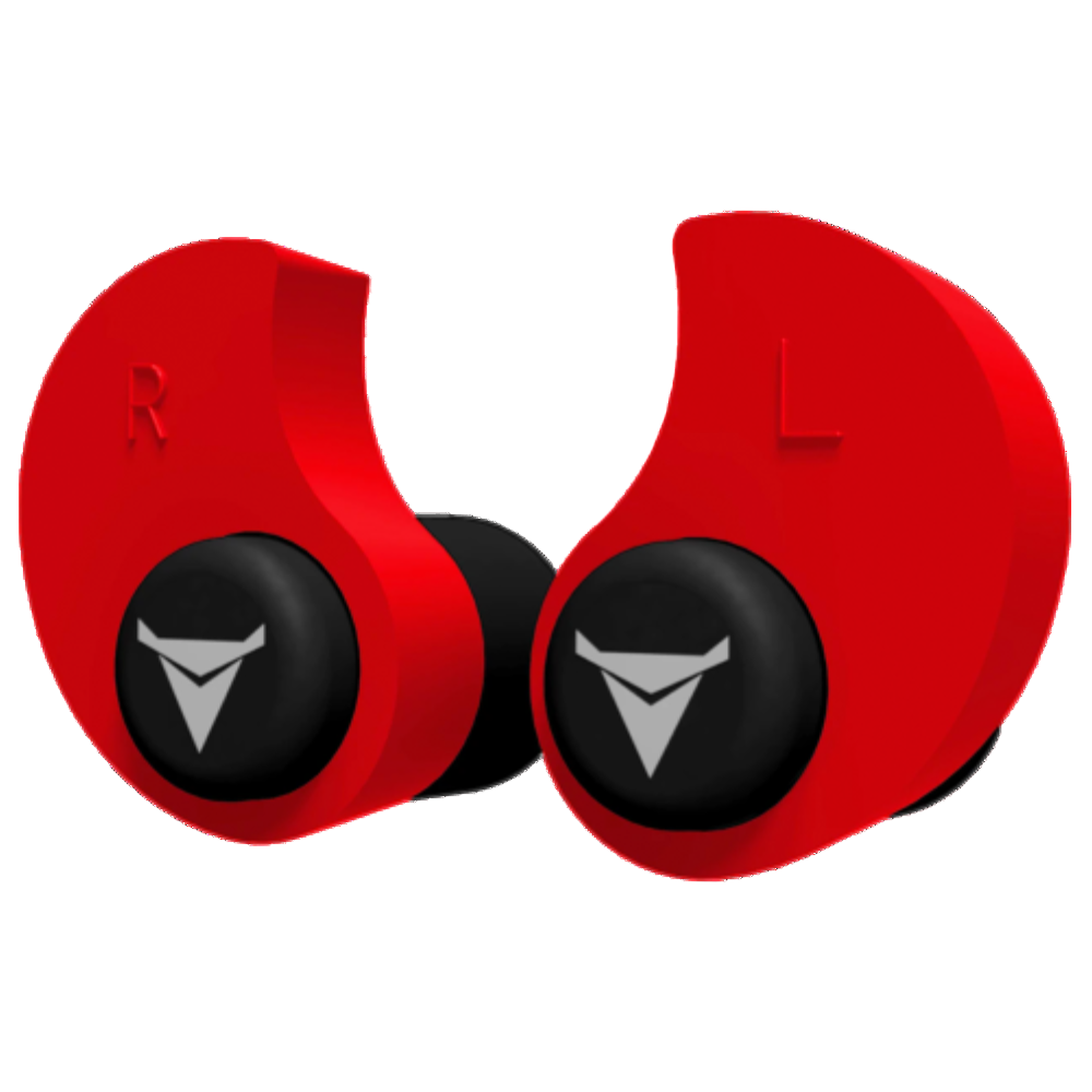 Decibullz Custom Molded Earplugs Red