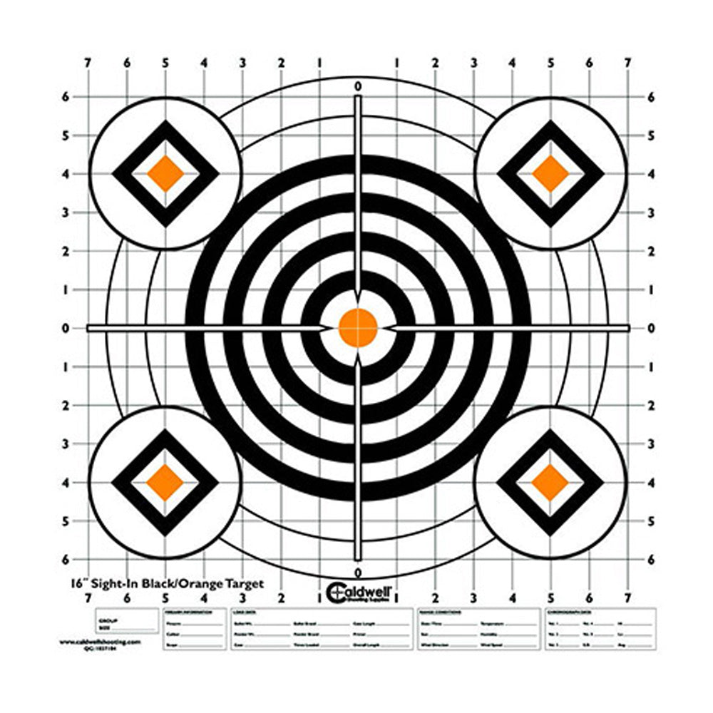 Caldwell Paper Target Bullseye