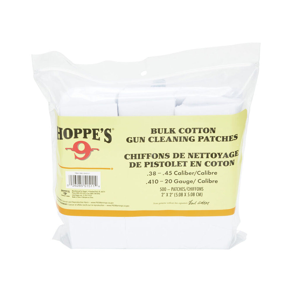 hoppes-cotton-patches-22 / 270-500 Pack-