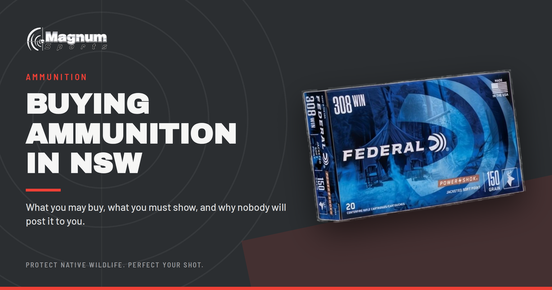 Federal .308 Win Power-Shok ammunition — Magnum Sports guide to buying ammunition in NSW and why it is collection only
