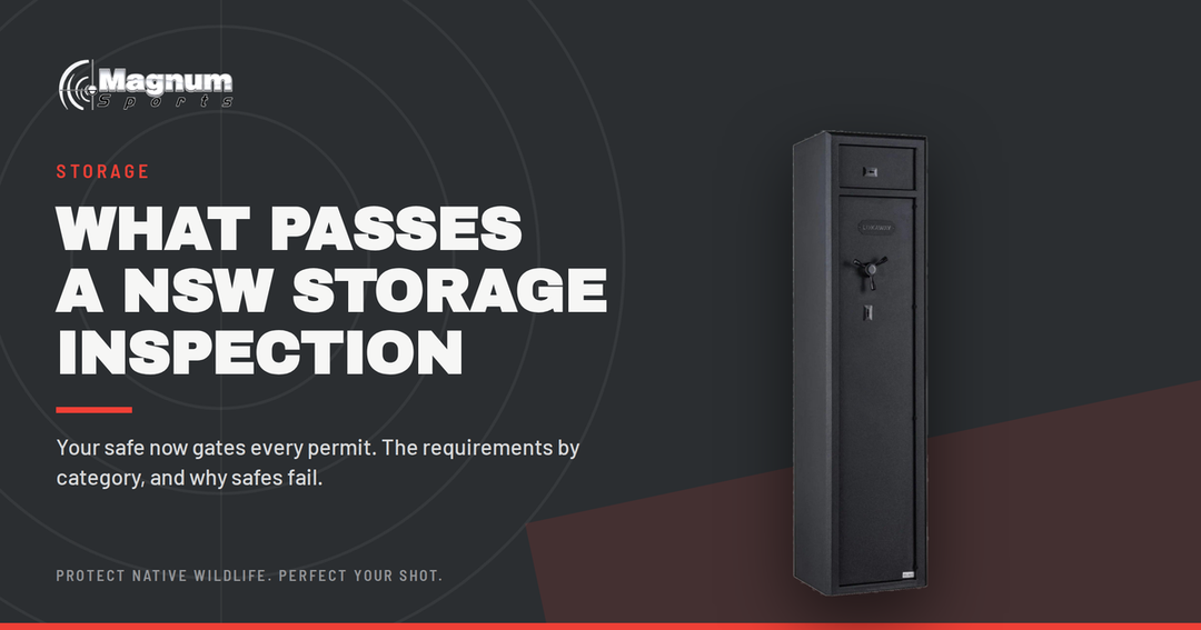Lokaway gun safe — Magnum Sports guide to NSW firearm storage requirements and what passes a police inspection