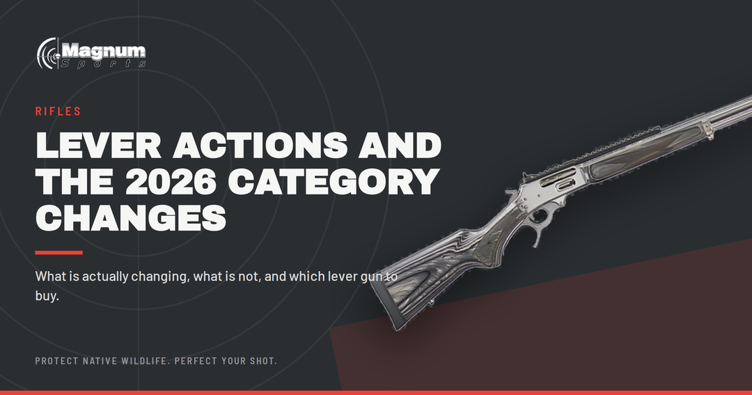 Marlin 1895 SBL lever-action rifle — Magnum Sports guide to lever actions and the 2026 NSW firearm category changes