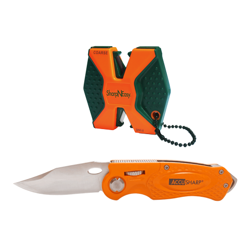 Accusharp Sharp-N-Easy &amp; Sport Knife Combo Orange