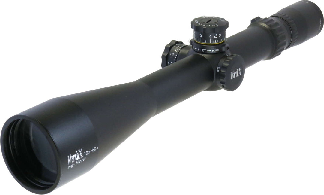March Scopes 10-60x56 High Master SFP rifle scope