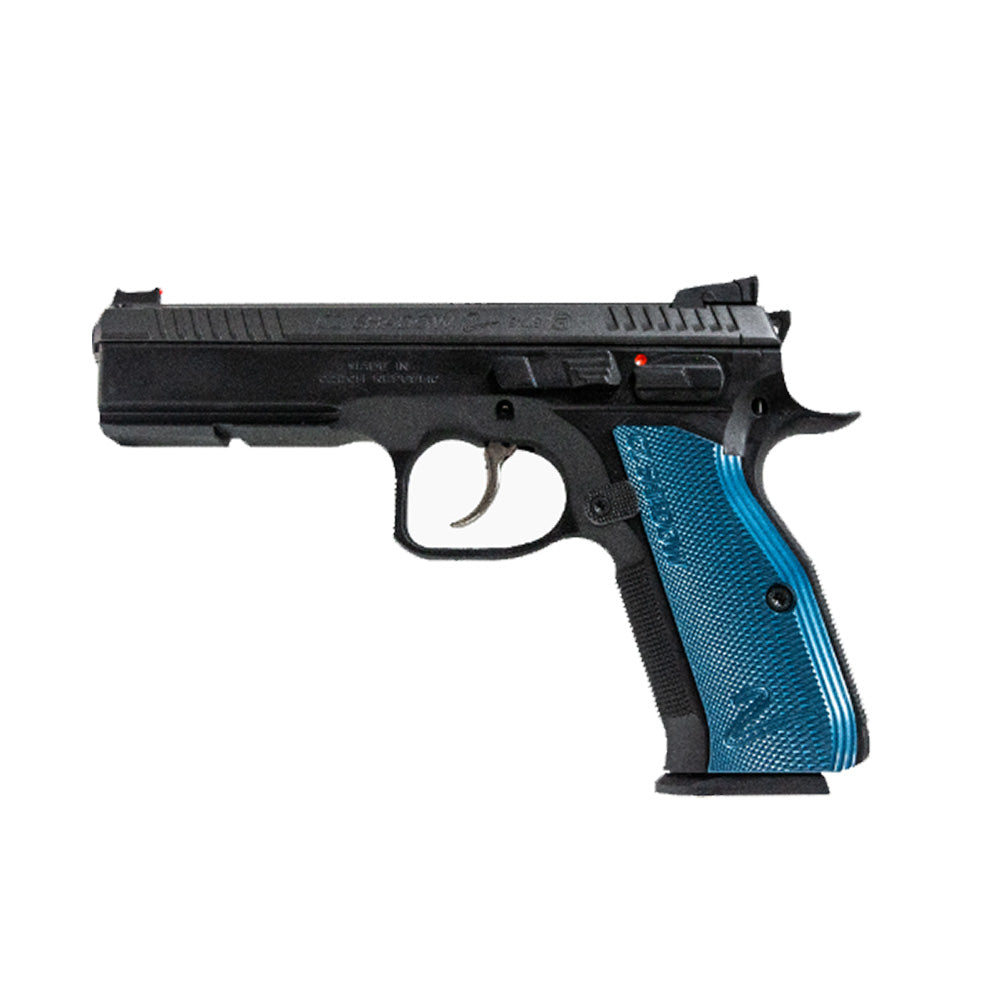 cz-75-shadow-2-9mm-10 Rounds-Blue Grips