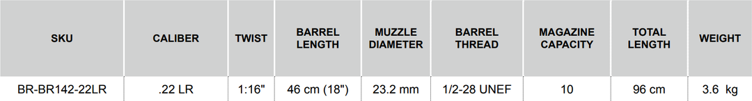 Bergara B14-R Trainer Carbon