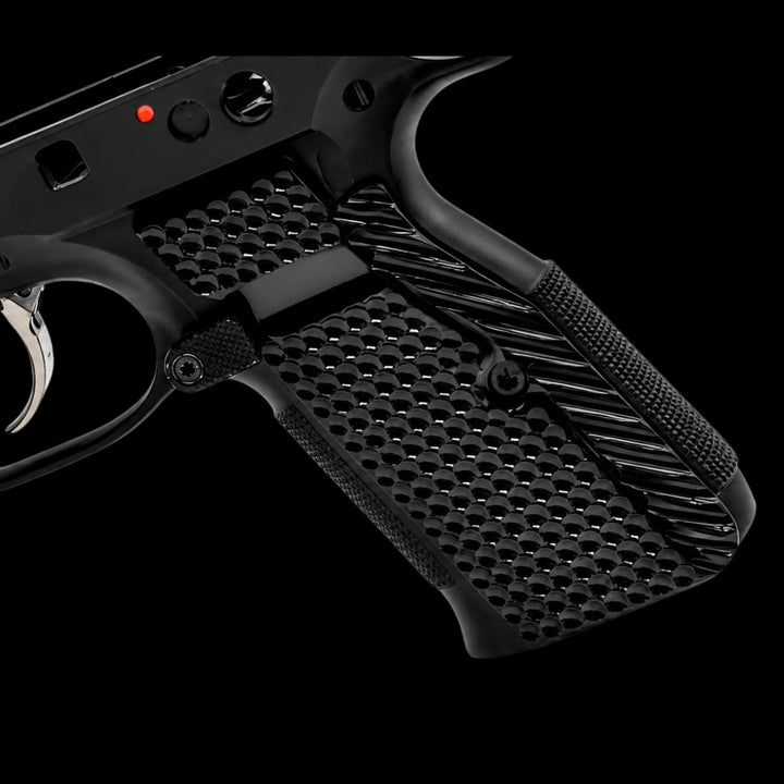 CZ Shadow 2 Full-Length Brass Flat Grips