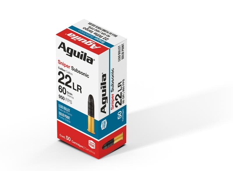 Aguila 22LR SSS 60GR Ammunition (50/BOX) - Aguila