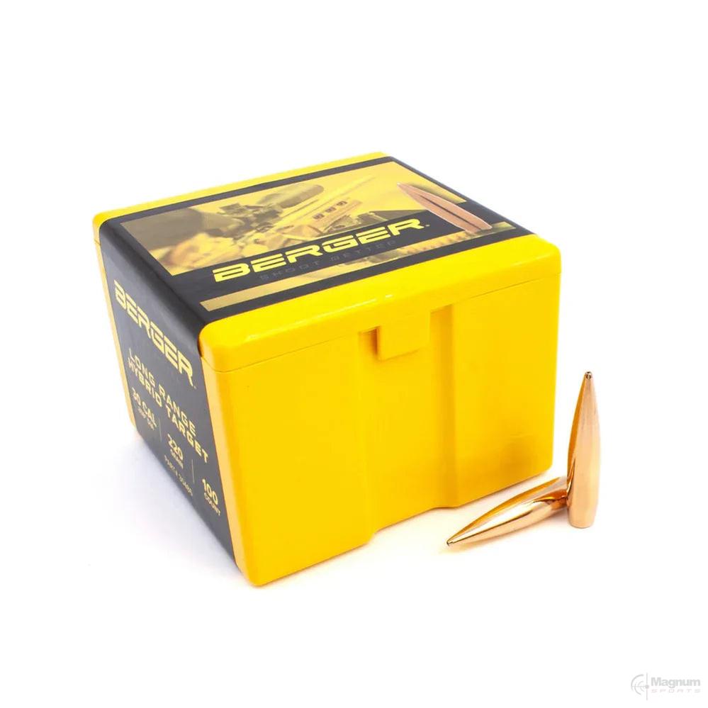 Berger 30 Cal LR Hybrid Target 220gr Projectiles