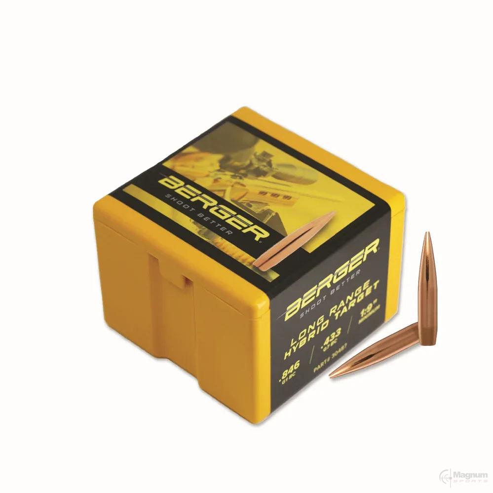 Berger 30 Cal LR Hybrid Target 245gr Projectiles