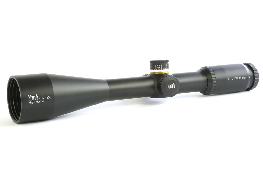 March Scopes 40-60x52 High Master EP Zoom SFP rifle scope
