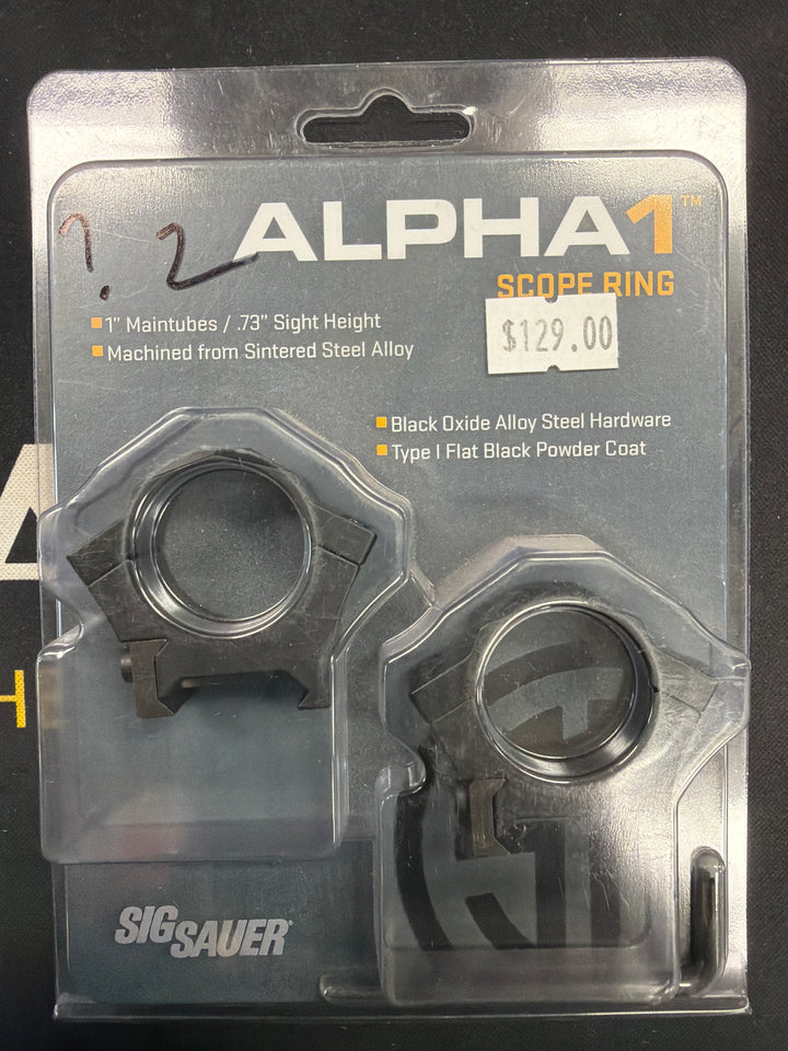 Sig Sauer Alpha Scope Ring 30mm Steel Low