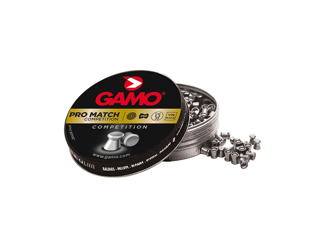 Gamo Pro-Match .22 (flat) 250 tin Prem Pellets TBD # 6321825-C - Gamo