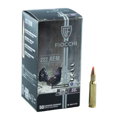 FIOCCHI AMMUNITION 222 REM EPN 50GR 50pk VMAX - Magnum Sports