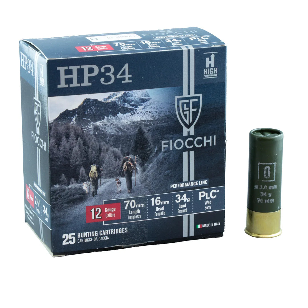 FIOCCHI AMMUNITION 12G 34GM #0 (BB) 1375 FPS 25 PKT - Magnum Sports
