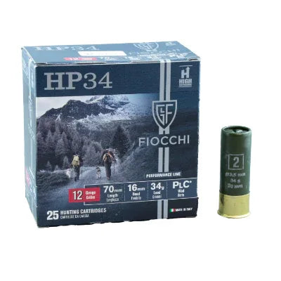 FIOCCHI AMMUNITION 12G 34GM #2 1375 FPS 25 PKT - Magnum Sports