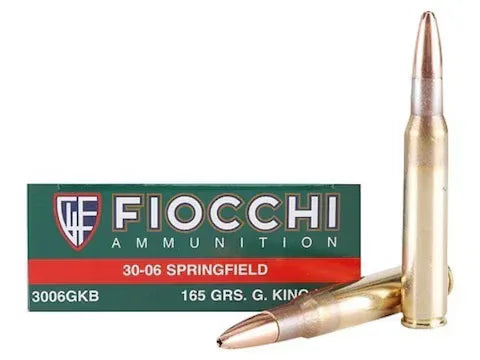 FIOCCHI AMMUNITION 30-06 165GR HPBT SIERRA GAME KING - Magnum Sports