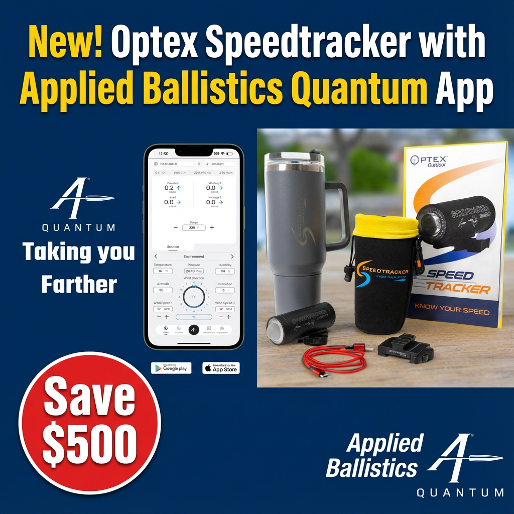 Optex Outdoor Speedtracker Mach 4+, with Applied Ballistics Quantum