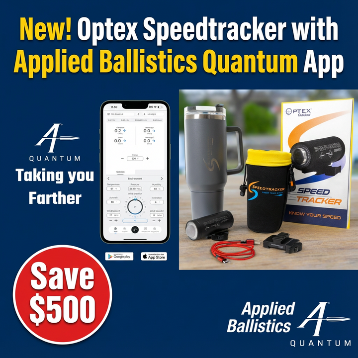 Optex Outdoor Speedtracker Mach 4+, with Applied Ballistics Quantum