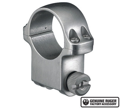 Ruger 2-Pack, High Stainless 1" Scop e Rings - Ruger