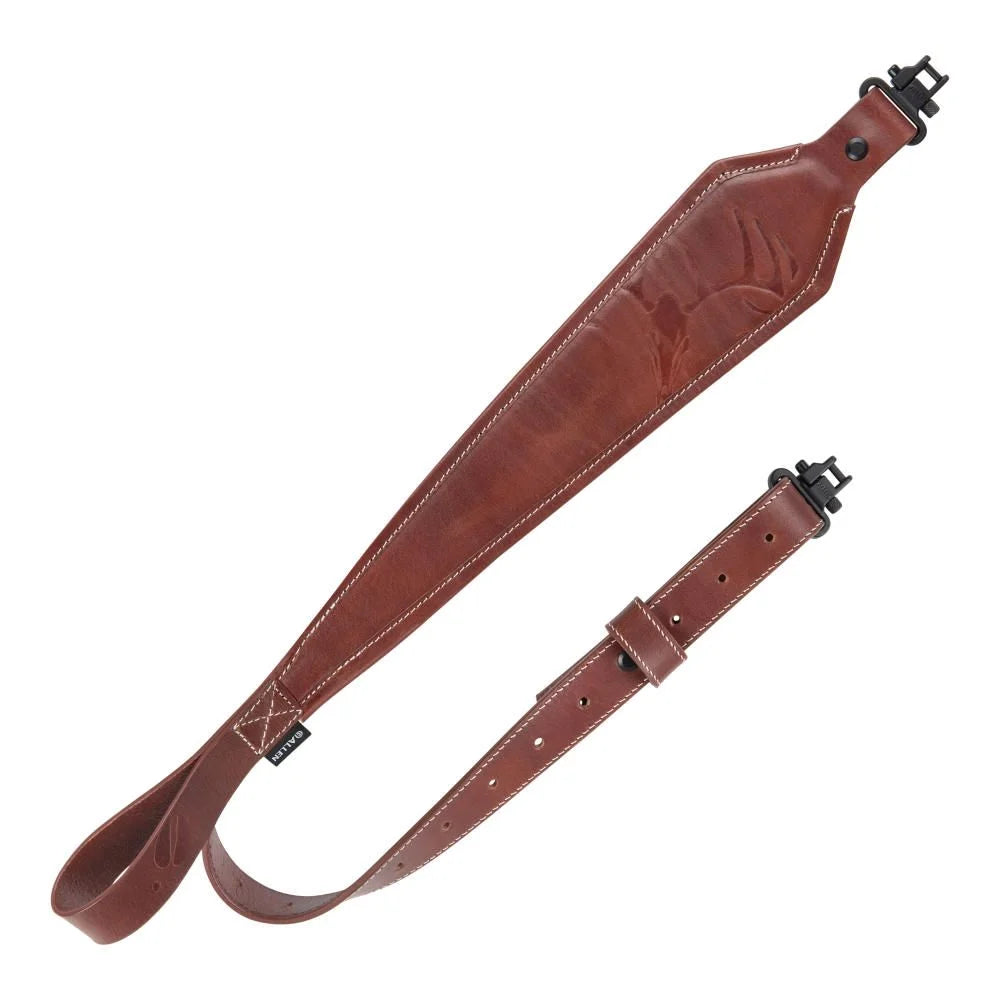 leather-sling-Deer Deboss Brown