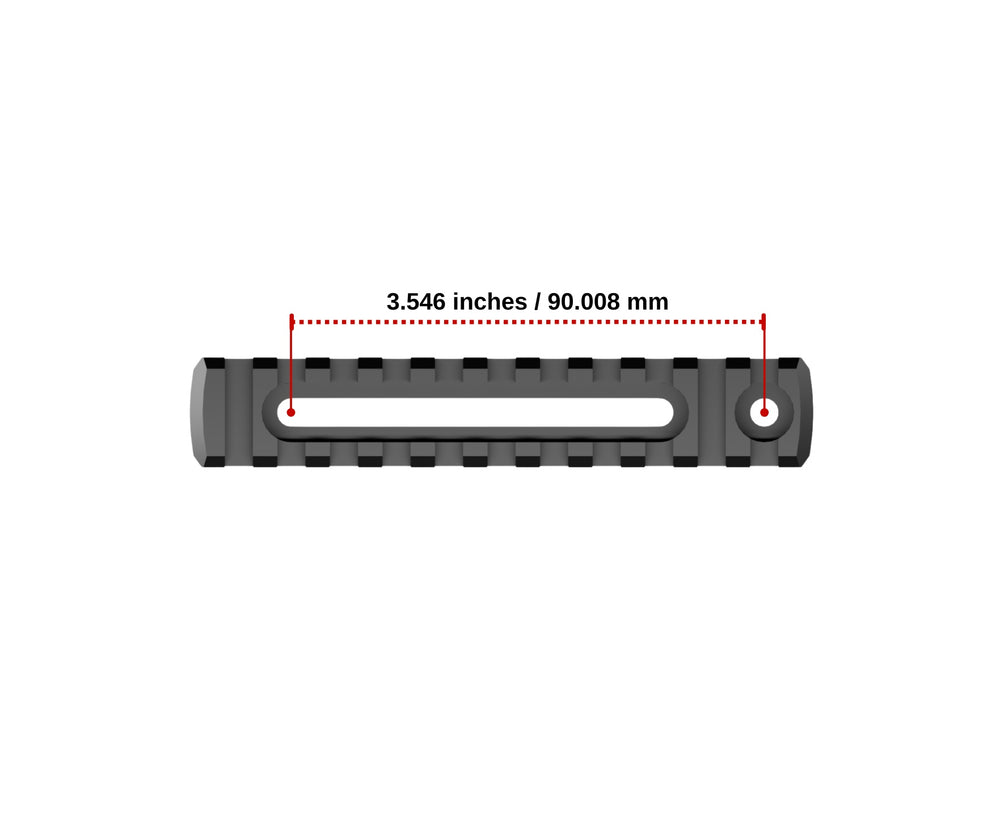 Accuracy Solutions BipodeXt Picatinny Rail 11 Slots Elongated Holes
