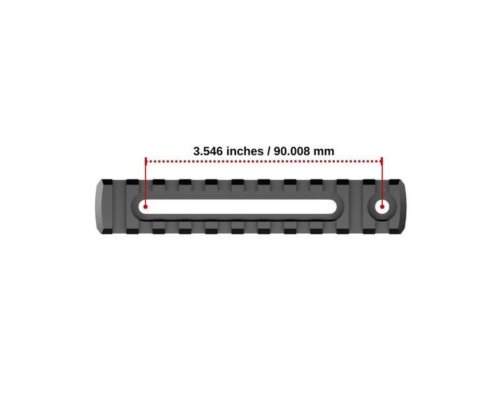 Accuracy Solutions BipodeXt Picatinny Rail 11 Slots Elongated Holes