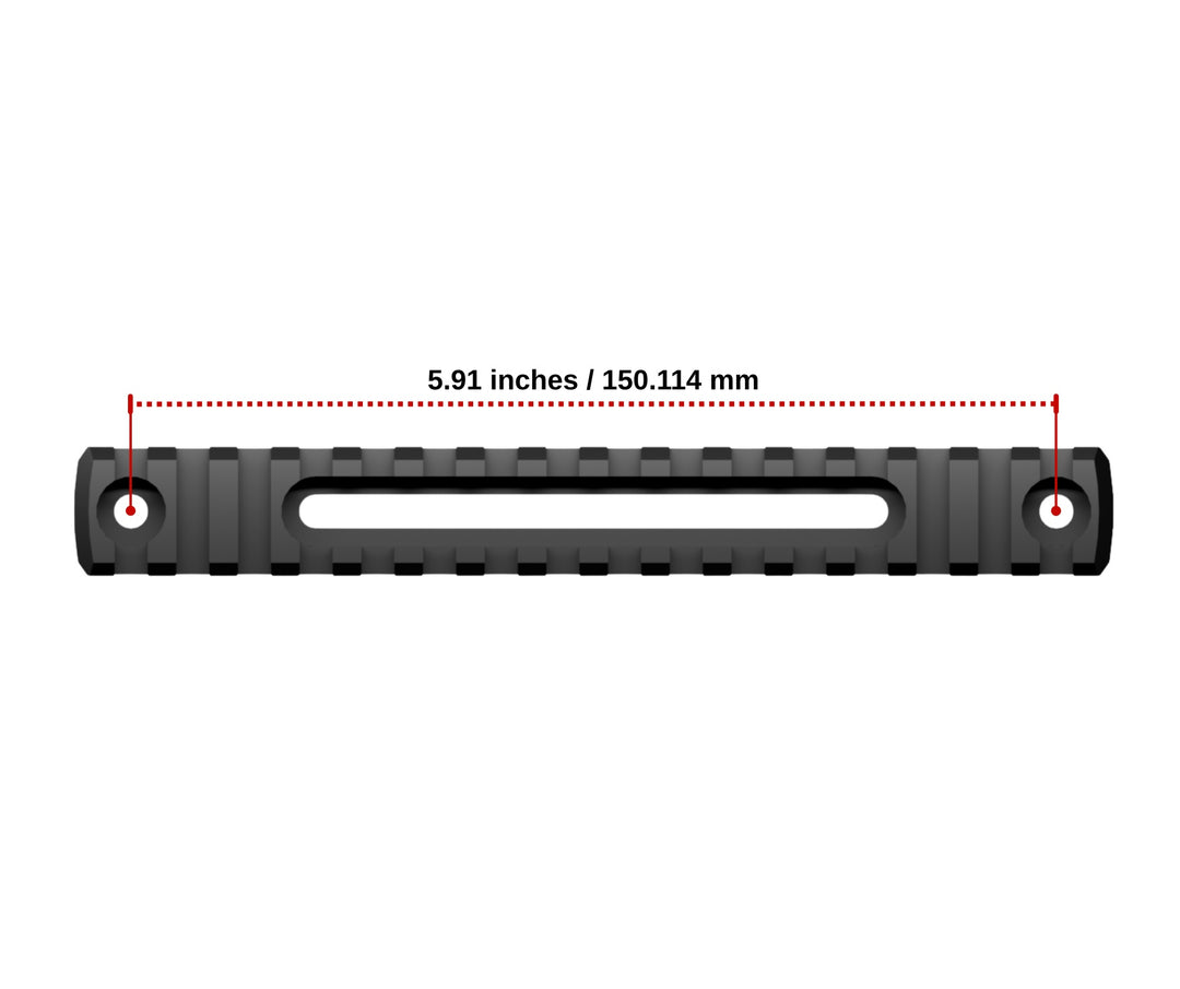 Accuracy Solutions BipodeXt Picatinny Rail 16 Slots Elongated Holes