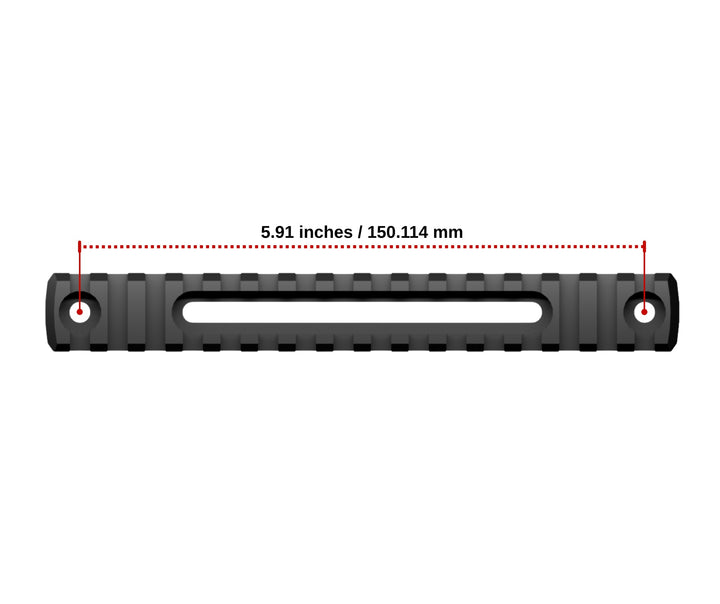 Accuracy Solutions BipodeXt Picatinny Rail 16 Slots Elongated Holes