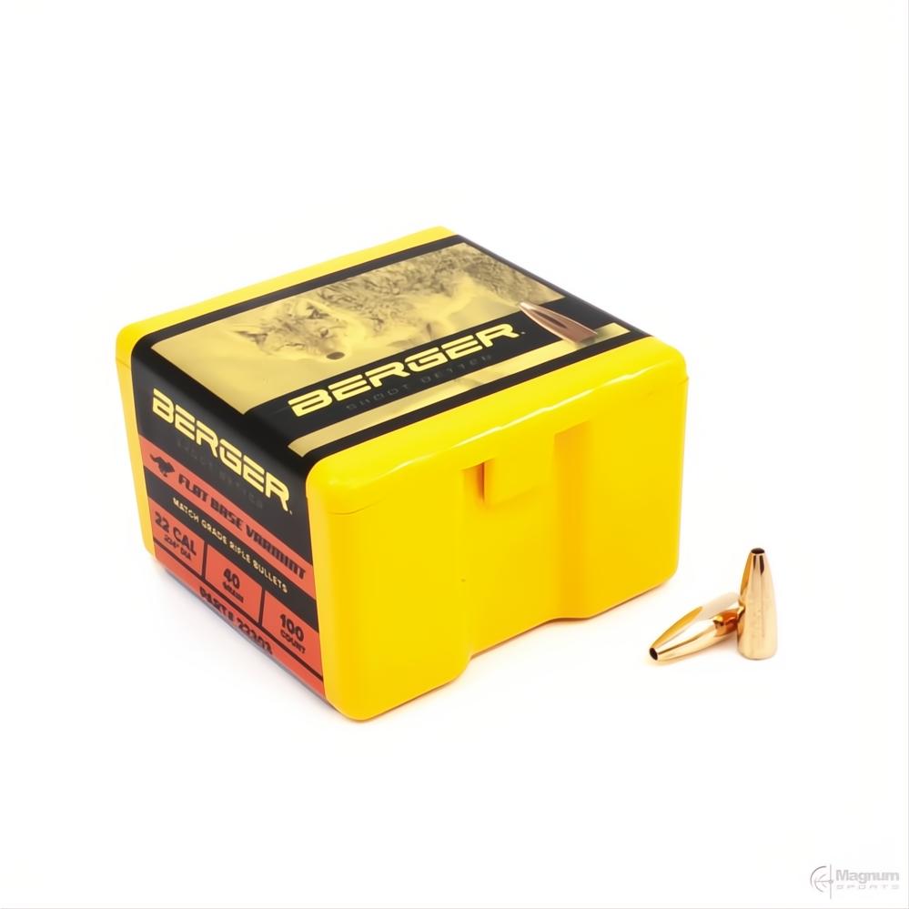 Berger 22 Cal FB Varmint 40gr Projectiles