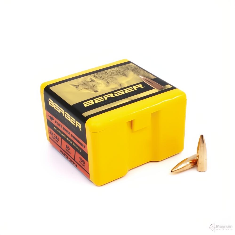 Berger 22 Cal FB Varmint 60gr Projectiles