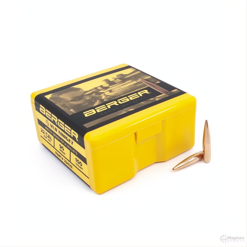 Berger 22 Cal VLD Target 90gr Projectiles