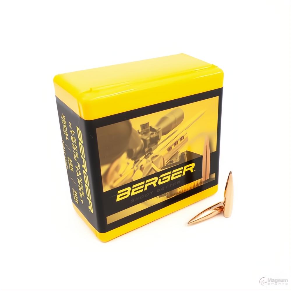 Berger 25 Cal LR Hybrid Target 135gr Projectiles