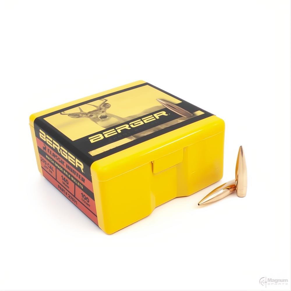 Berger 270 Cal Classic Hunter 140gr Projectiles